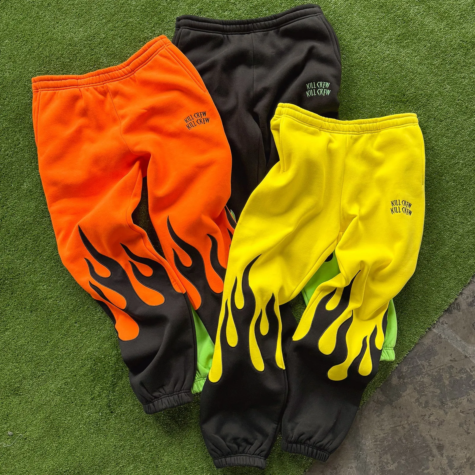 PREMIUM HEATER SWEATS - BLACK / GREEN