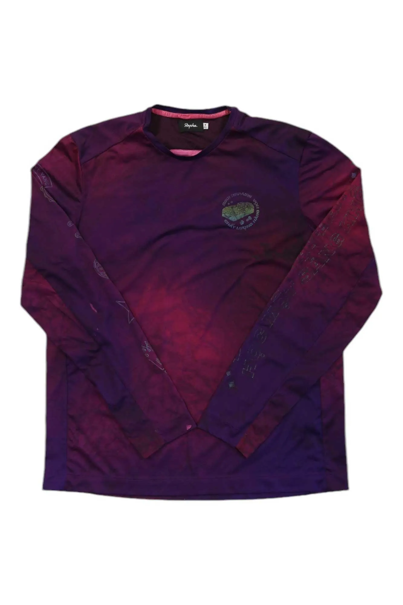 Rapha Mens Outskirts Technical Long-Sleeve T-Shirt Tie Dye