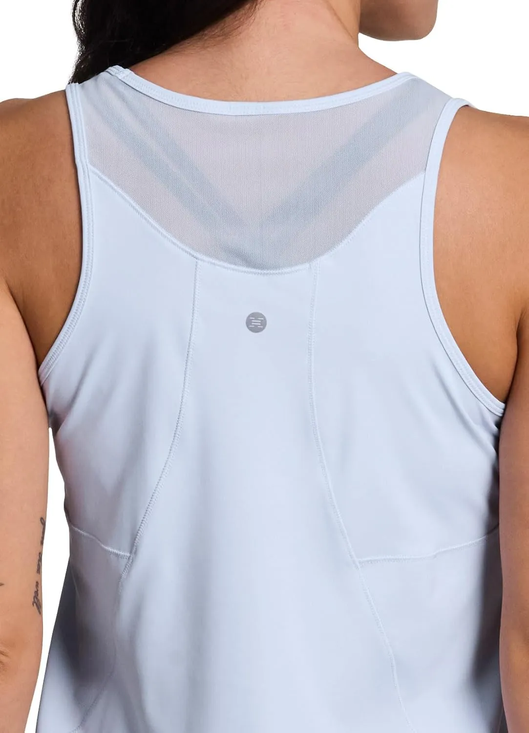RBX Active Women's Workout Top with Breathable Mesh Panels, Quick Drying Gym Running Tank Top with Plus Sizes