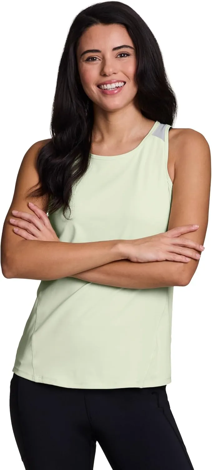 RBX Active Women's Workout Top with Breathable Mesh Panels, Quick Drying Gym Running Tank Top with Plus Sizes