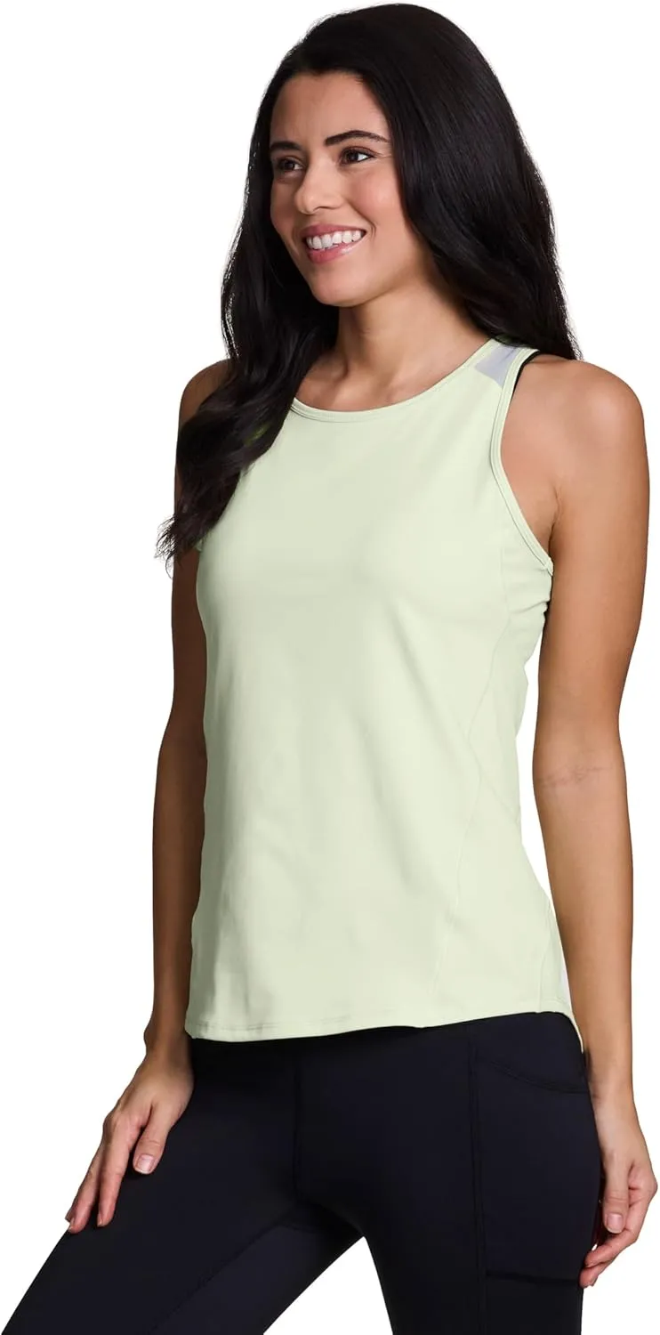 RBX Active Women's Workout Top with Breathable Mesh Panels, Quick Drying Gym Running Tank Top with Plus Sizes