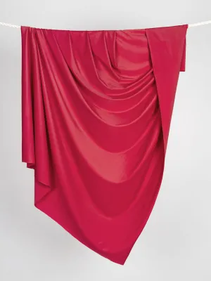 Recycled Nylon Spandex Swimwear Fabric - Baywatch Red - Swatch