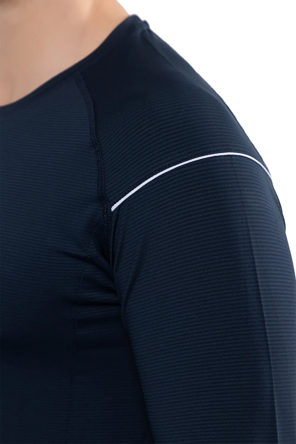 Round Neck Full Sleeve T-Shirt for Men 80038(NAVY)