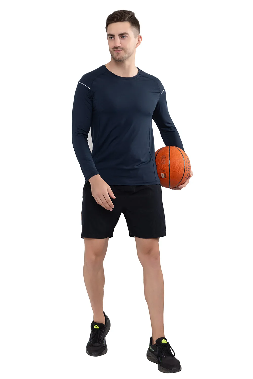 Round Neck Full Sleeve T-Shirt for Men 80038(NAVY)