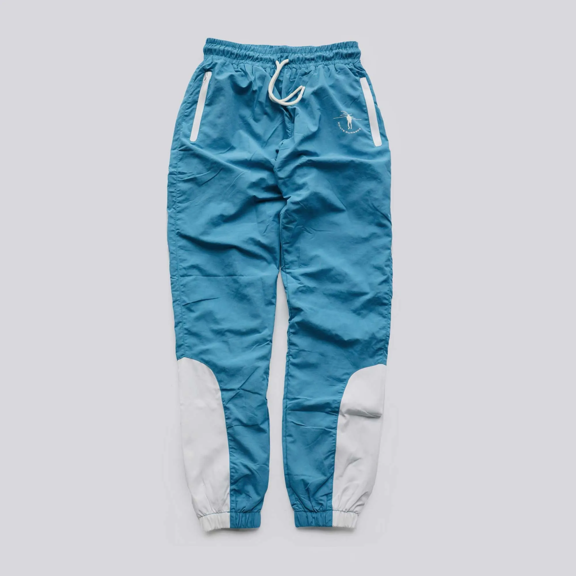 Route Runners Tracksuit Pants - (Blue/White)