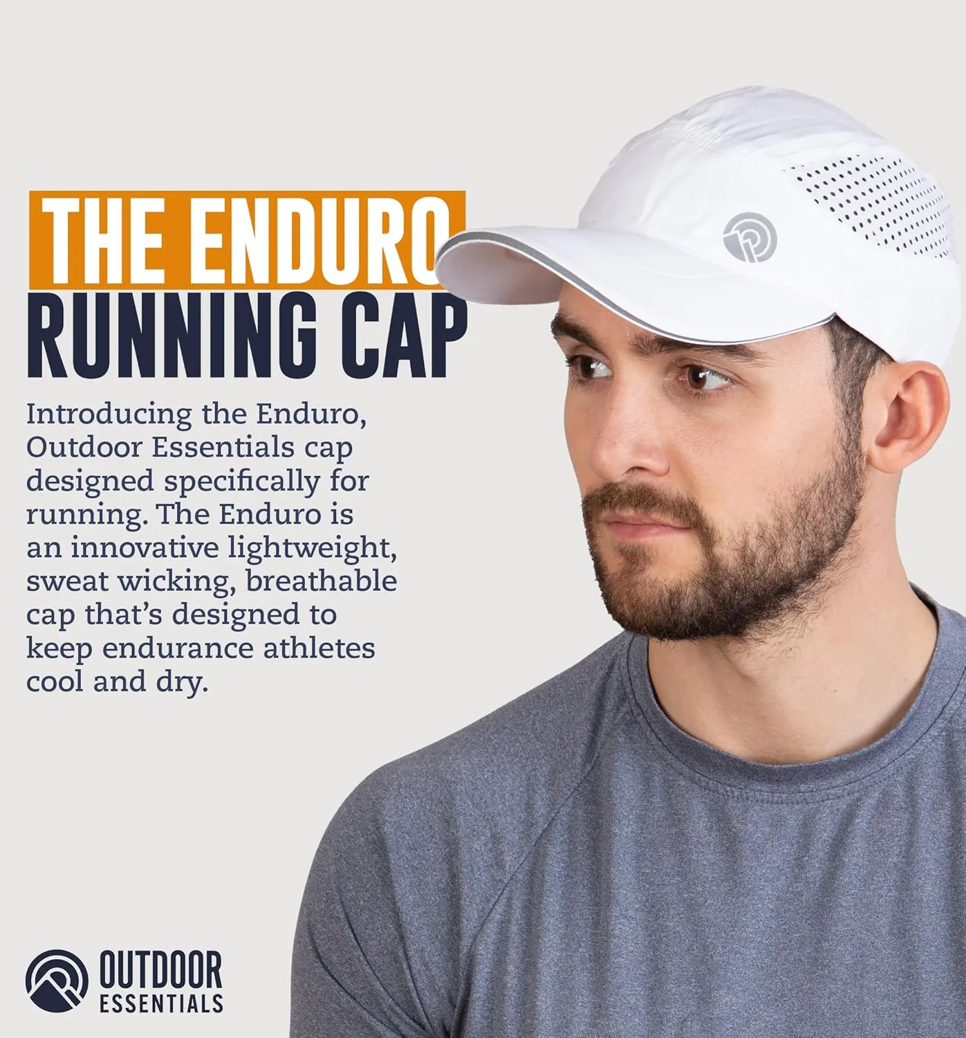 Running Hat for Men - Dry Fit Running Cap for Women, Tennis Hats, Breathable Hat, Workout Cap for Baseball,Sweat Wicking Hat