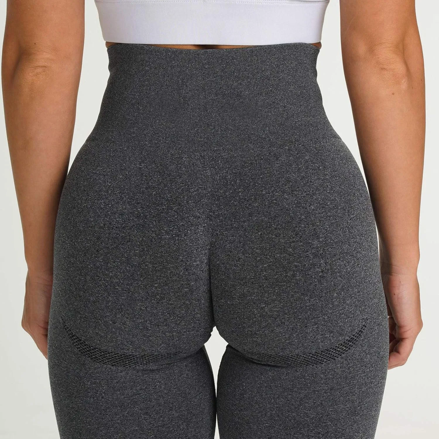 Running Leggings for Women Butt Lift Seamless High Waist Stretchy Tummy Control Sports Yoga Leggings Solid Color Soft