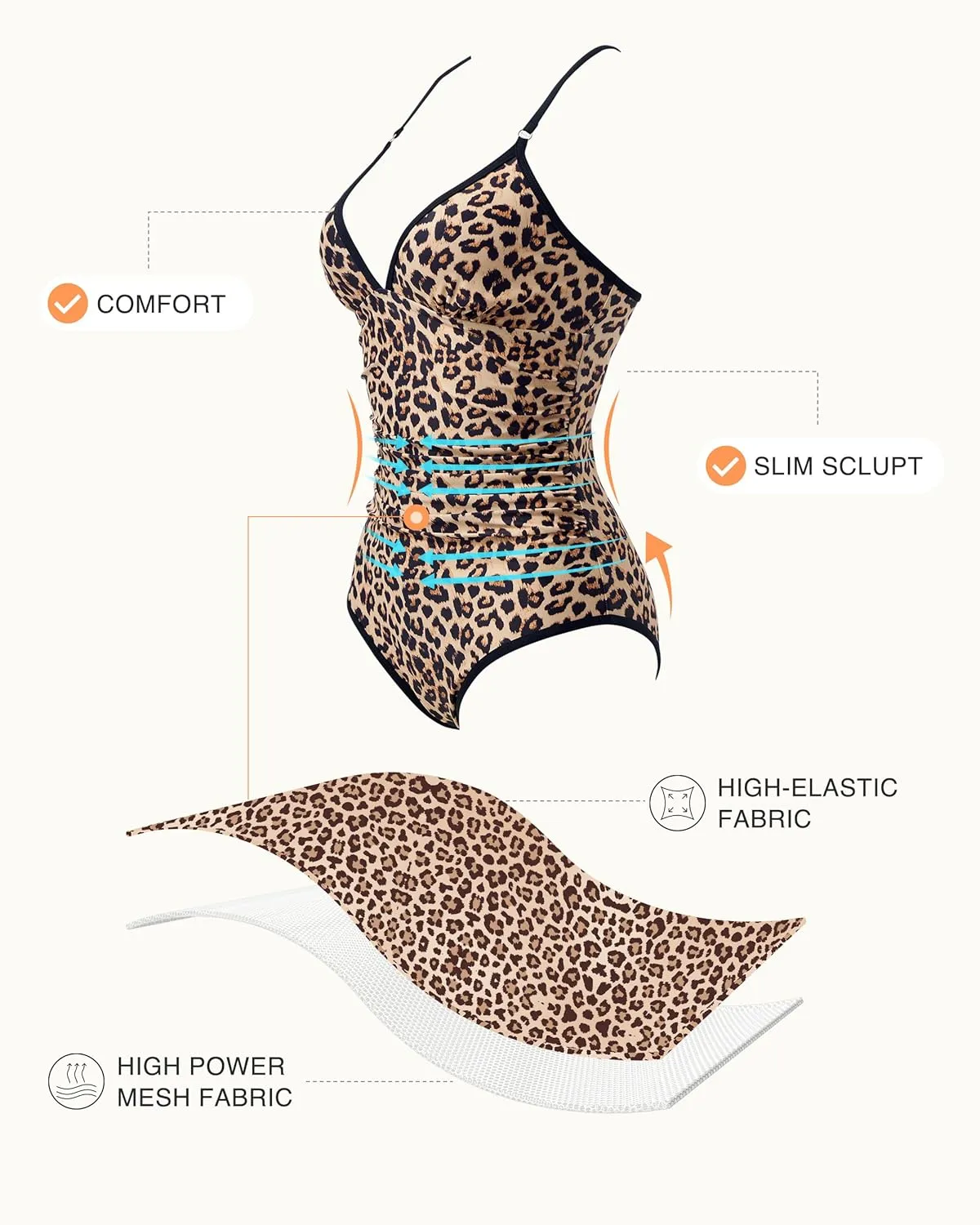 RXRXCOCO Womens One Piece Swimsuits Tummy Control Criss Cross Back Color Block V Neck Bathing Suit