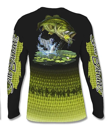 Salt Bandits™ Bass Attack Performance Long Sleeve T-shirt
