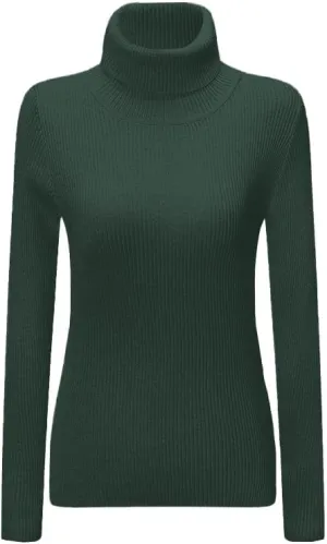 SANGTREE Women's Turtleneck Basic Great Stretchy Slim Fit Sweater