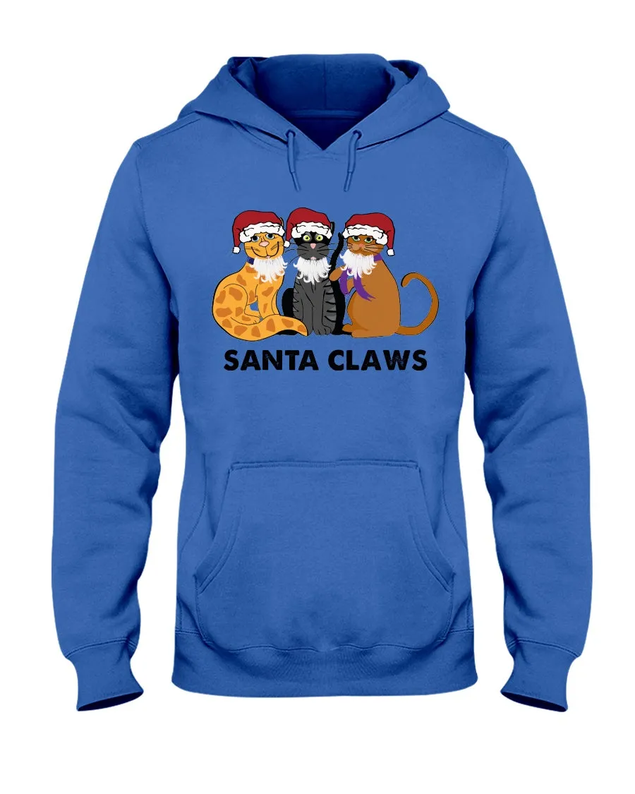 Santa Claws Funny Gift Christmas Gift For Cat Lovers Hoodie