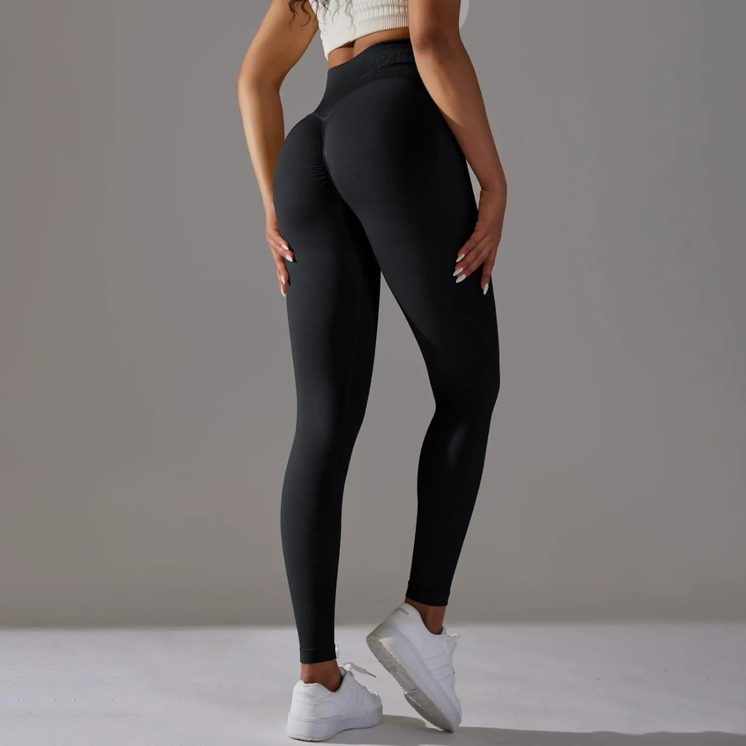 Scrunch Butt Lift Leggings for Women Workout Yoga Pants Ruched Booty High Waist Tummy Control Running Yoga Pants