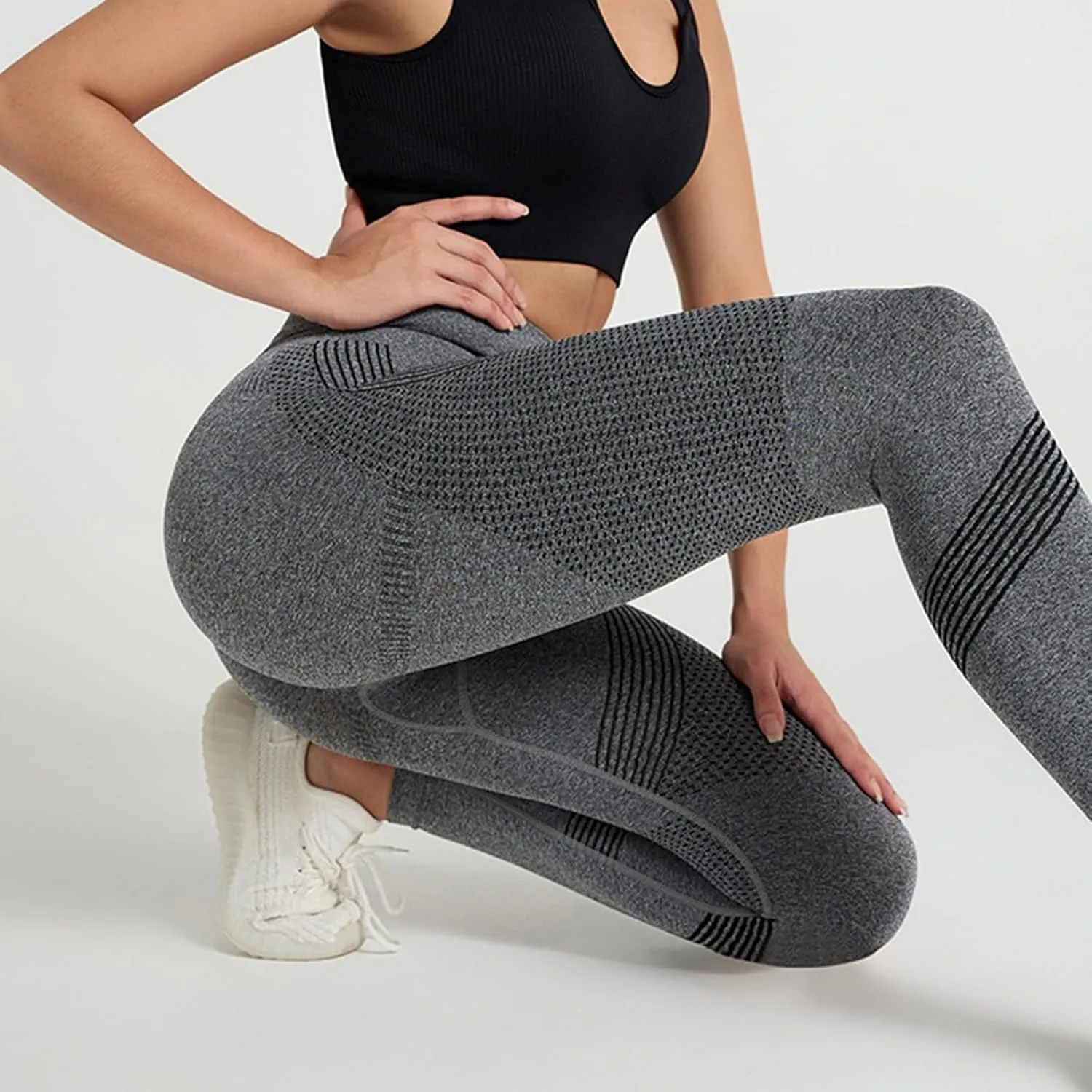 Scrunch Butt Lift Leggings for Women Workout Yoga Pants Smile Contour Ruched Booty High Waist Scrunch Elastic Tights