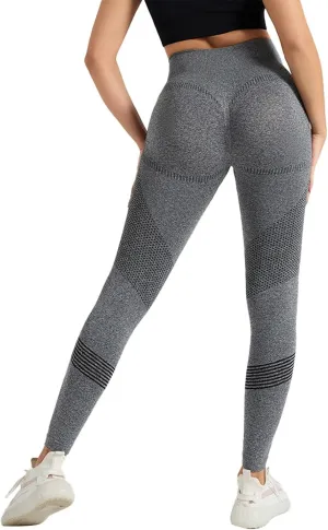 Scrunch Butt Lift Leggings for Women Workout Yoga Pants Smile Contour Ruched Booty High Waist Scrunch Elastic Tights