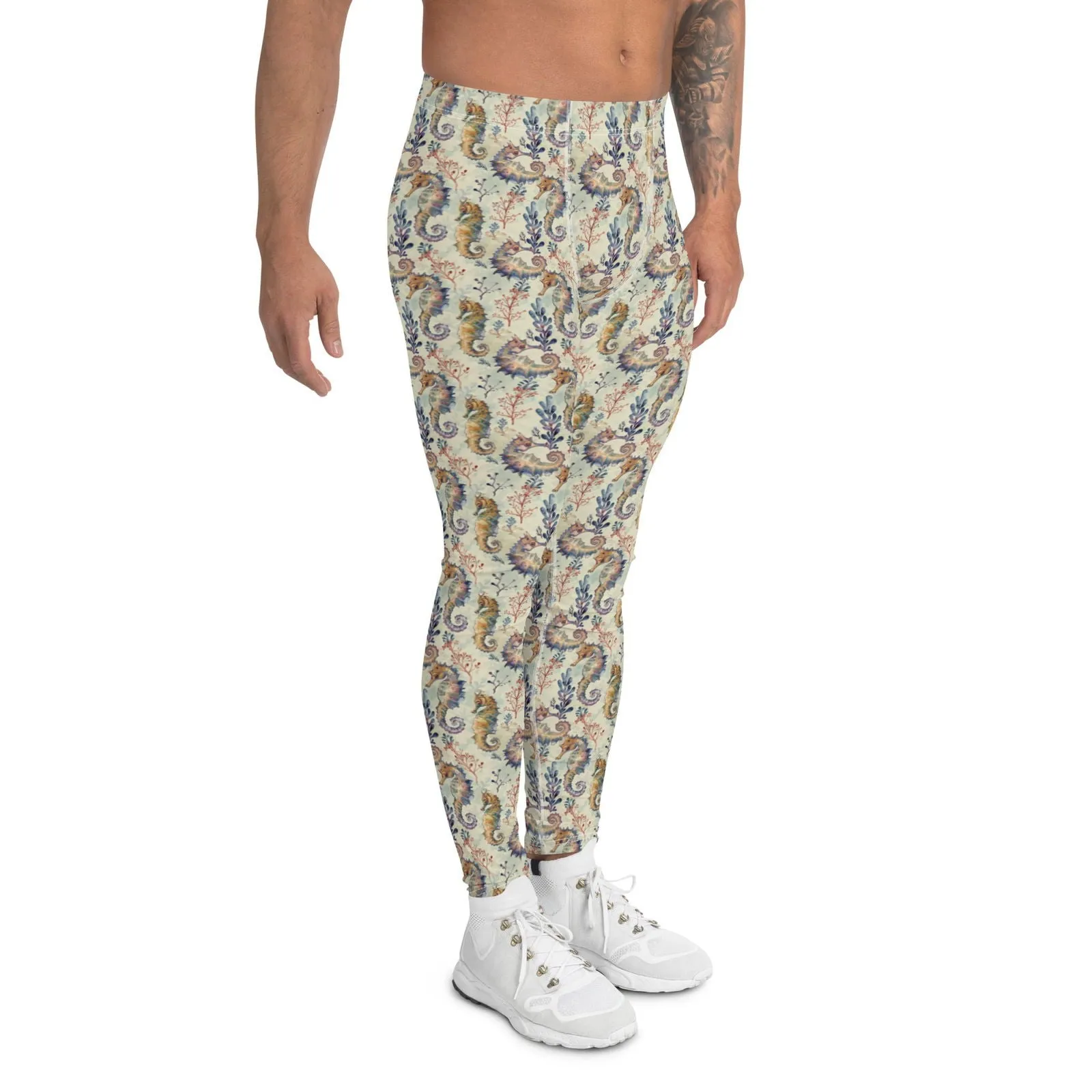Seahorse Haven Men's Swim Leggings