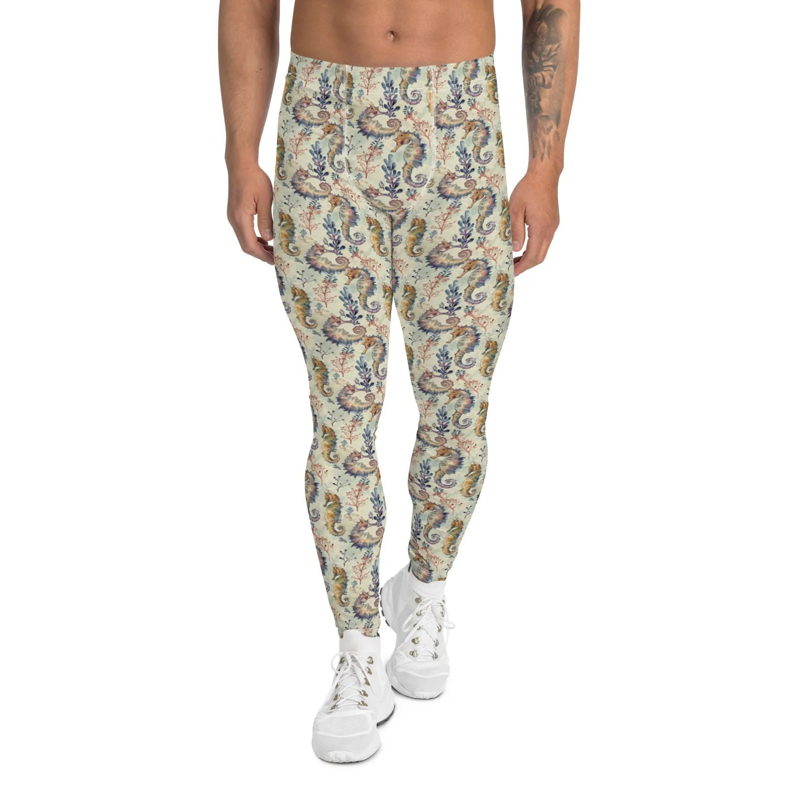 Seahorse Haven Men's Swim Leggings