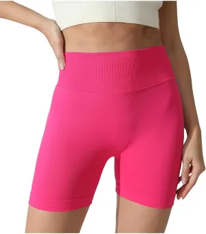 Seamless Biker Shorts for Women, High Waisted Workout Compression Yoga Shorts Gym Running Active Fitness Shorts