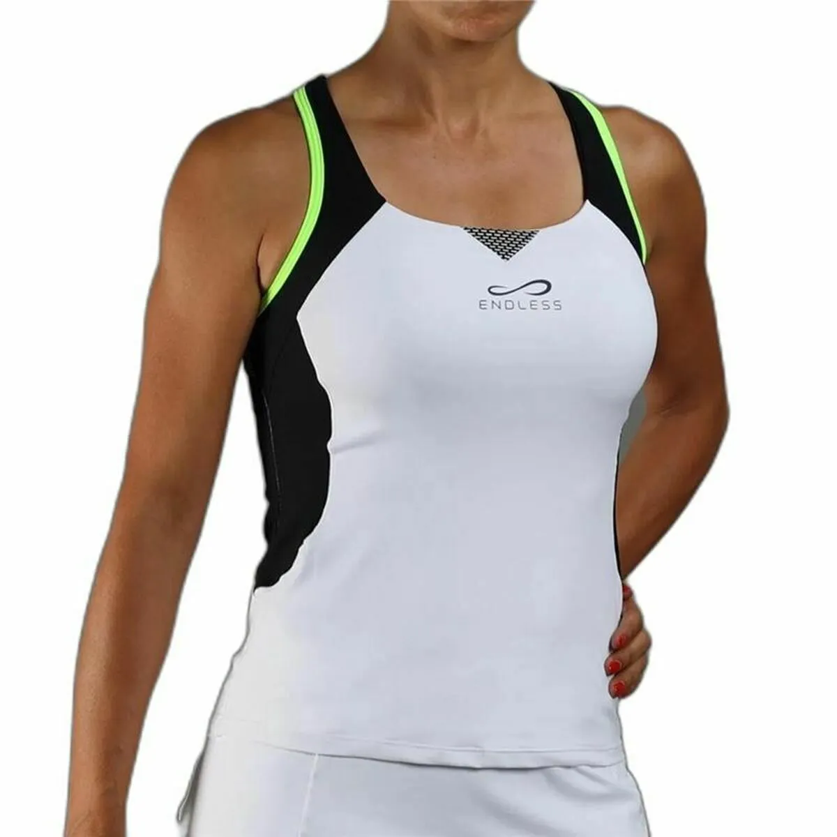 Short-Sleeve Sports T-Shirt Endless Starlett White