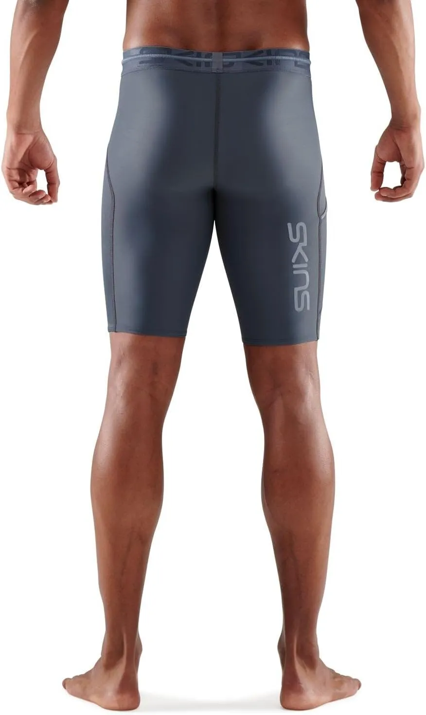 Skins Series-3 Men's Premium Compression Half Tights-Improved Circulation, Reduce Soreness for Rugby, Running & Workouts