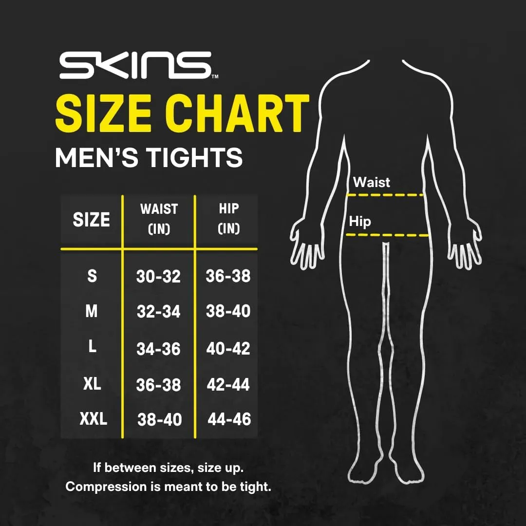 Skins Series-3 Men's Premium Compression Half Tights-Improved Circulation, Reduce Soreness for Rugby, Running & Workouts