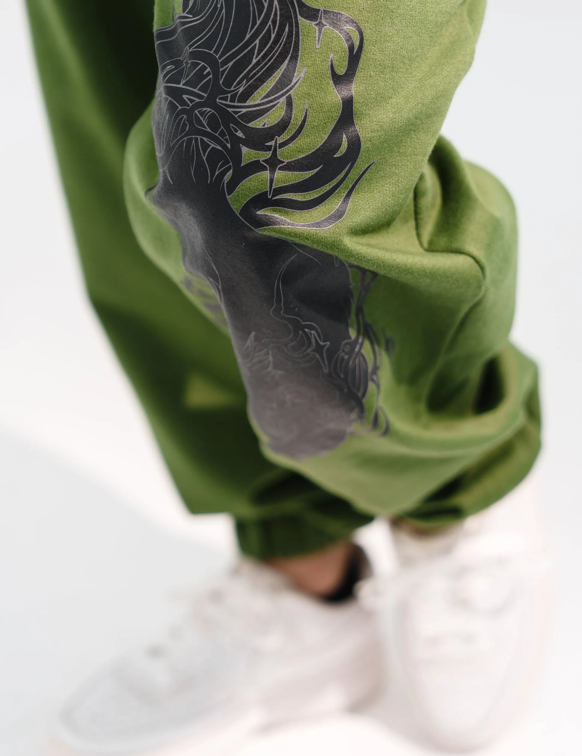 SKOOP® Sweatpants Wvlf Art Olive Green