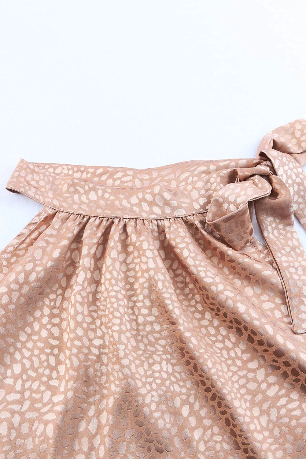 Sleeveless Tie Mock Neck Tank Top