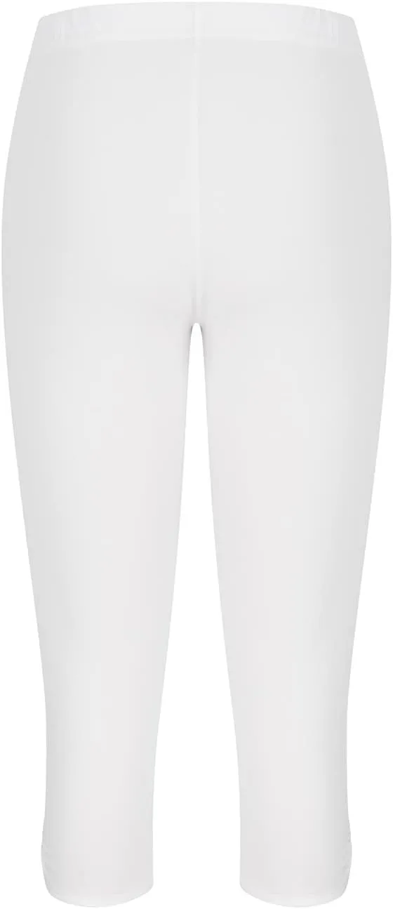 SMIDOW High Waisted Leggings for Women Causal Cropped Yoga Pants Soft Comfy Capris Workout Gym Clothes