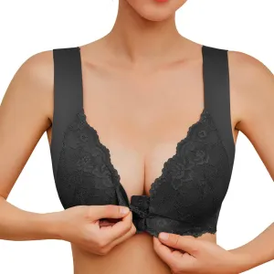 Smooth Wireless Plus Size Bras for Women No Underwire Comfort Seamless Bra Lift V Neck Bralette with Bra Extender Comfort Bra