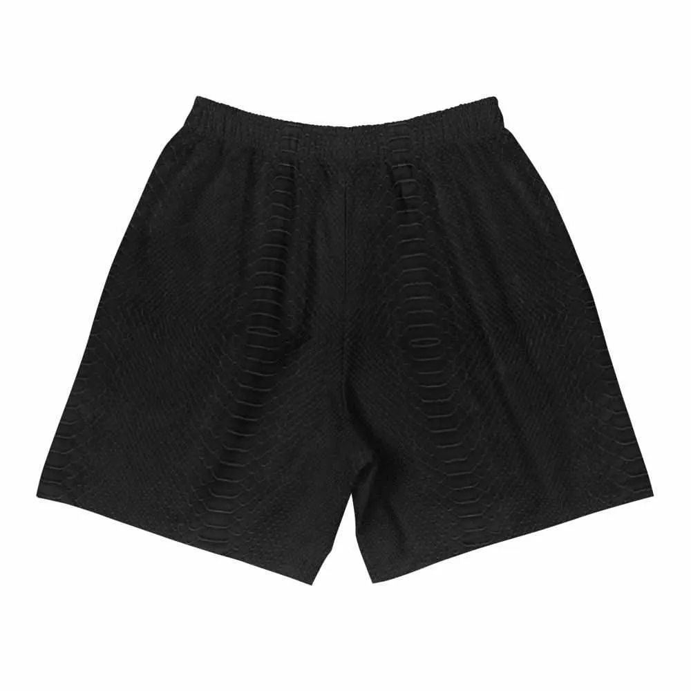 Snake Skin Active Training Workout Shorts (Black)