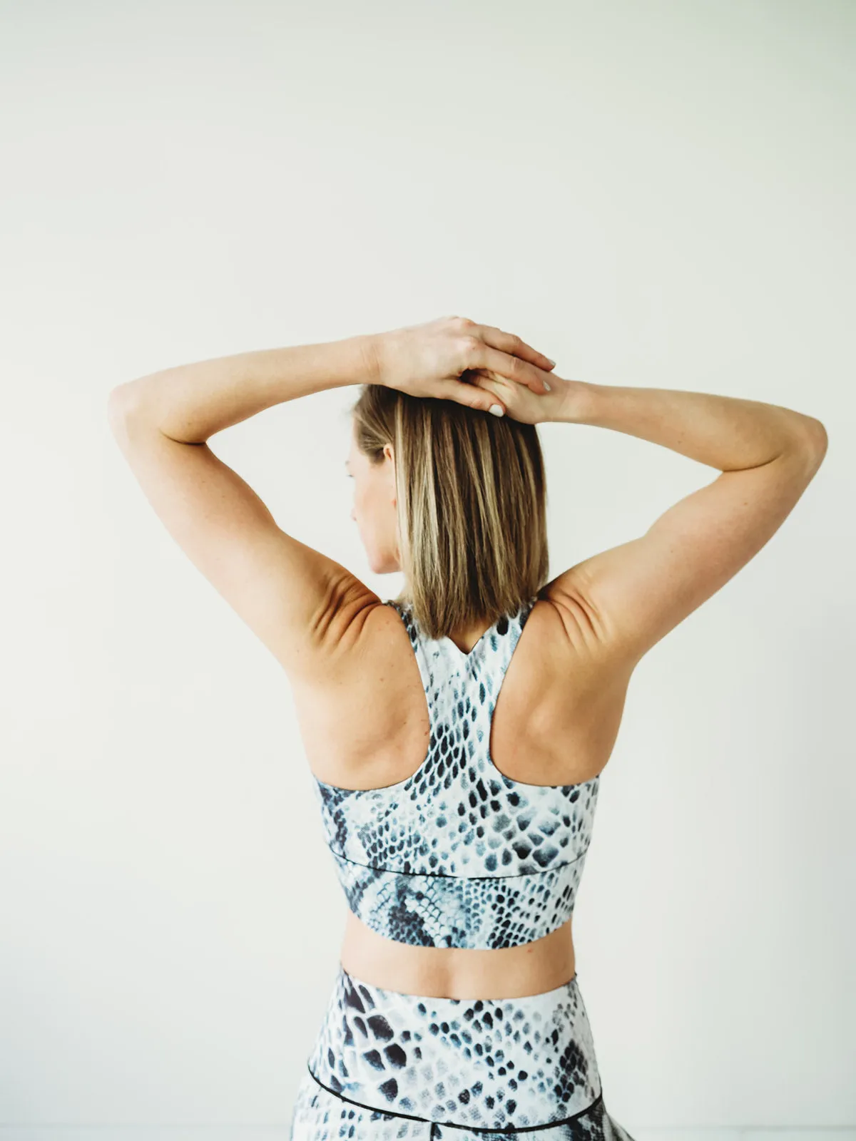 Snakeskin Longline Sports Bra *FINAL SALE*