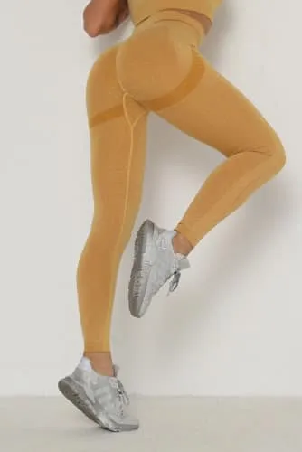Spanx Dupe Leggings // Mustard