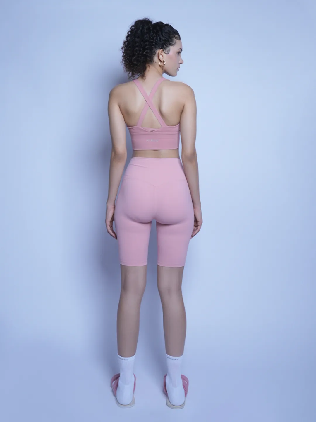 Spin Cycle Biker Shorts - Pink