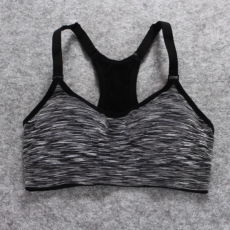 Sports Bra, Stretch Push Up Padded Fitness Vest ,Breathable Seamless Underwear Yoga Running Tops