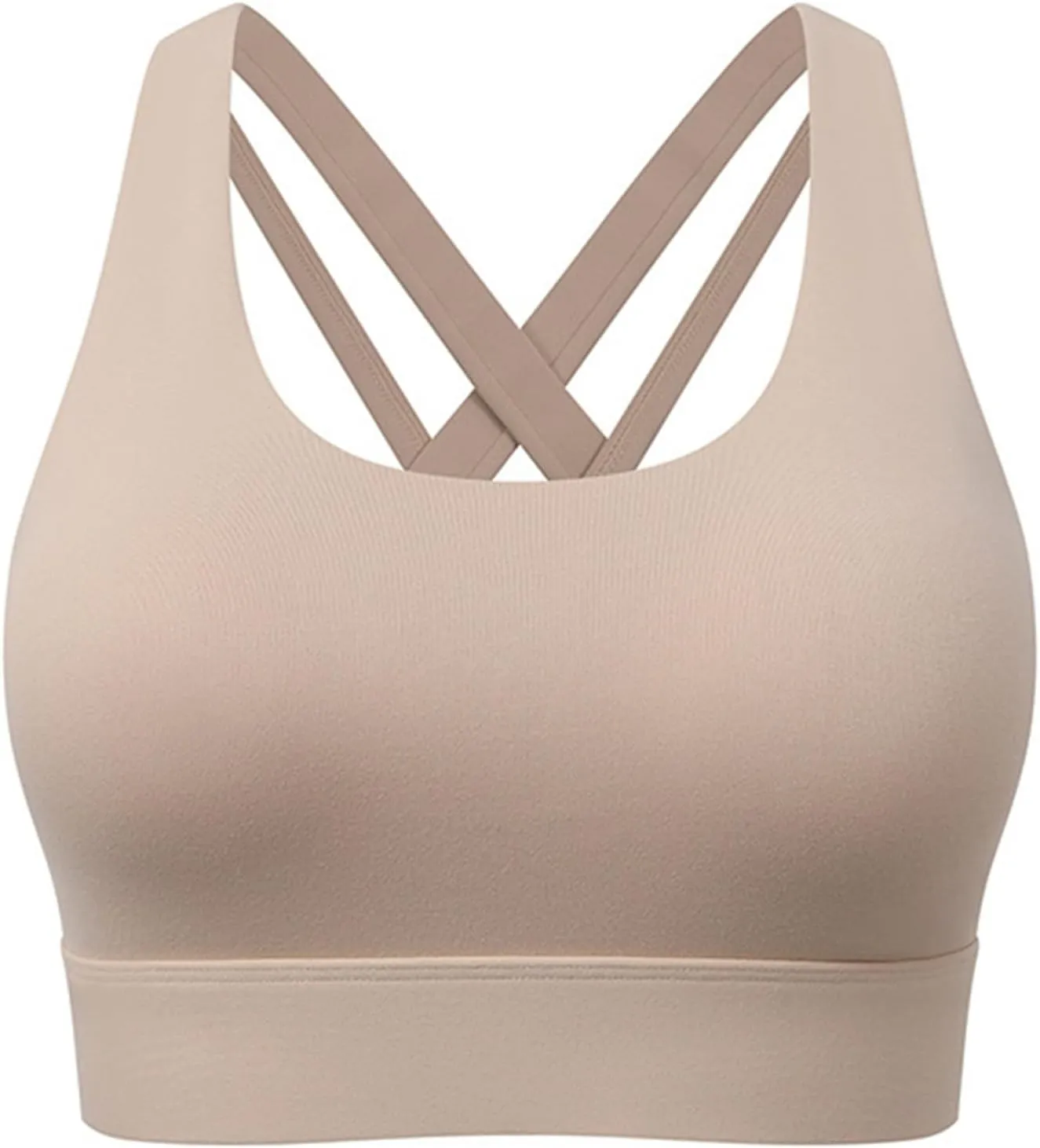 Sports Bras for Women High SupportCriss-Cross Back Strappy High Impact BraBreathable Elastic Workout Yoga Bras