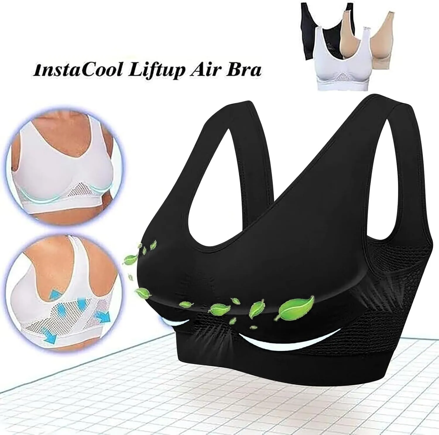 Sports Bras for Women No Underwire Seamless Comfortable Yoga Bra Breathable Push Up Bra Everyday Bra