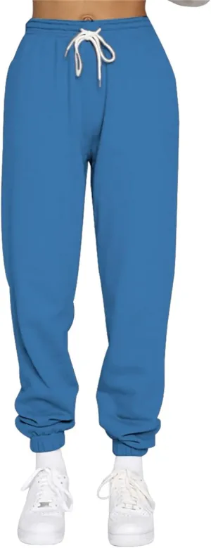 Straight Leg Sweatpants for Women Teen Girls Oversized Fleece Cargo Joggers Fashion Outfits Y2k Clothes 2024
