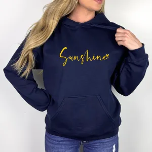 Sunshine Navy Blue Hooded Sweatshirt
