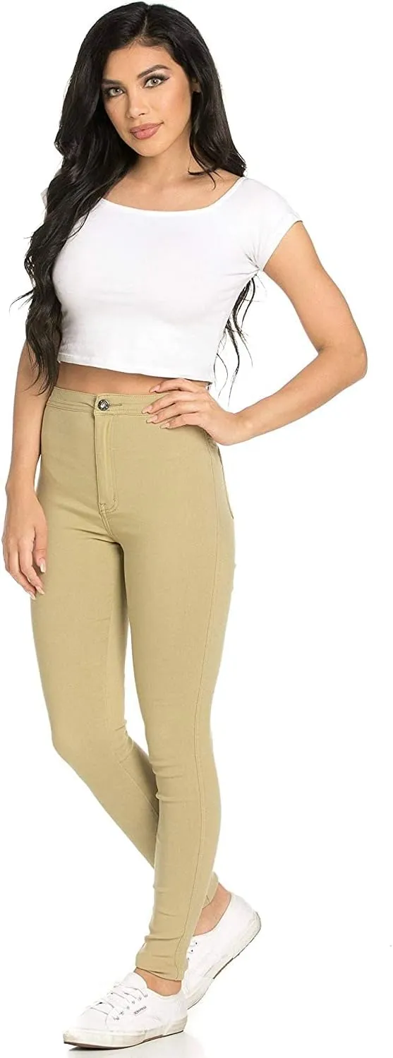 Super High Waisted Stretchy Skinny Jeans