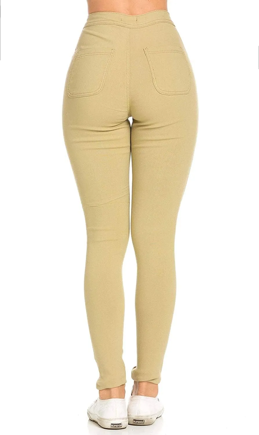 Super High Waisted Stretchy Skinny Jeans