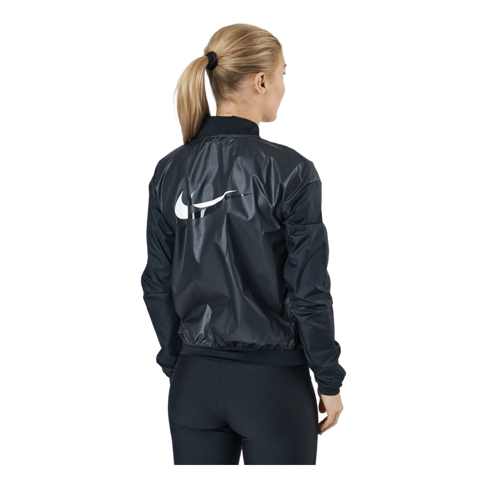 Swoosh Run Women's Running Jacket BLACK/WHITE