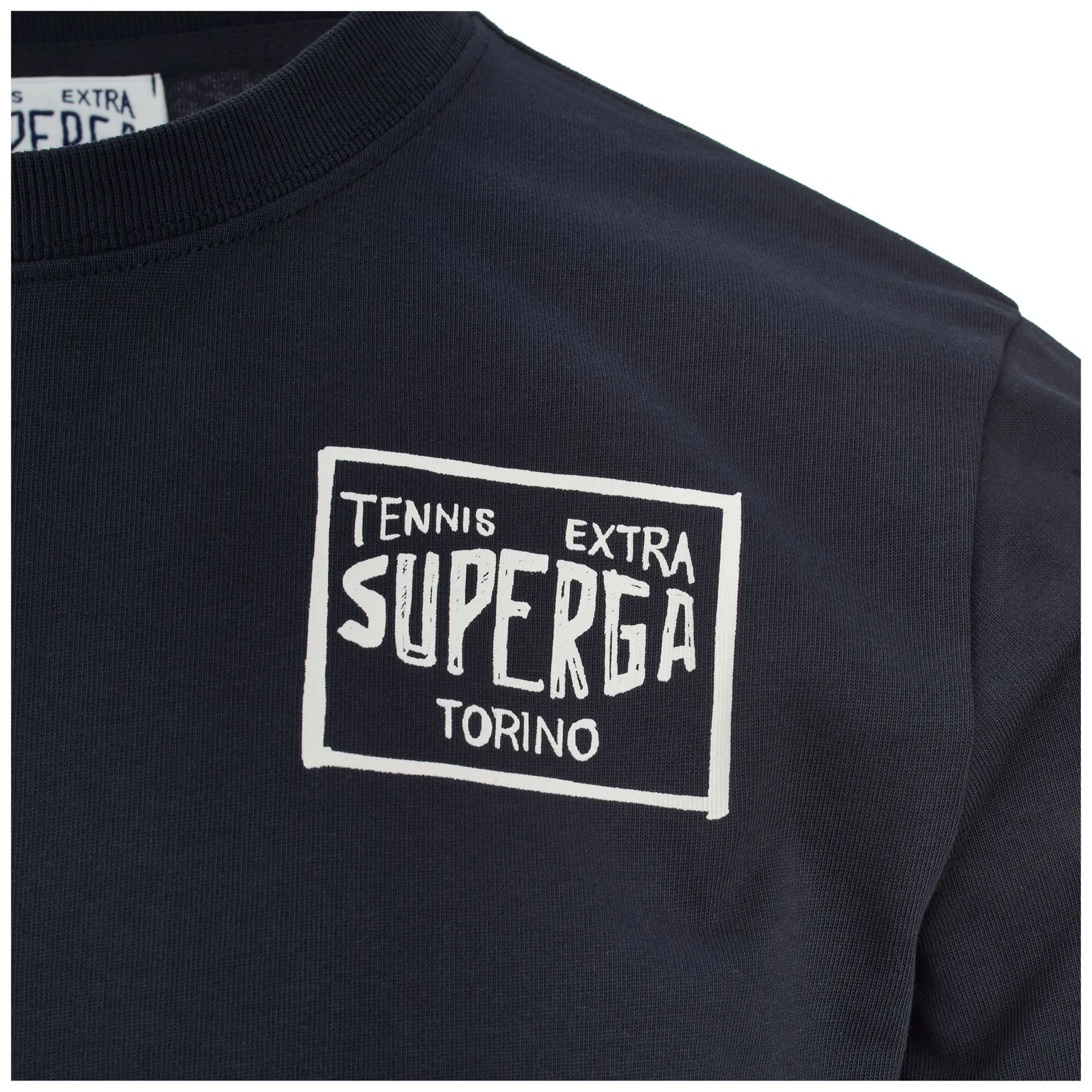 T-SHIRT SUPERGA ARCHIVIO TENNIS PLAYER - T-ShirtsTop - T-Shirt - Unisex - DK NAVY-TENNIS PLAYER