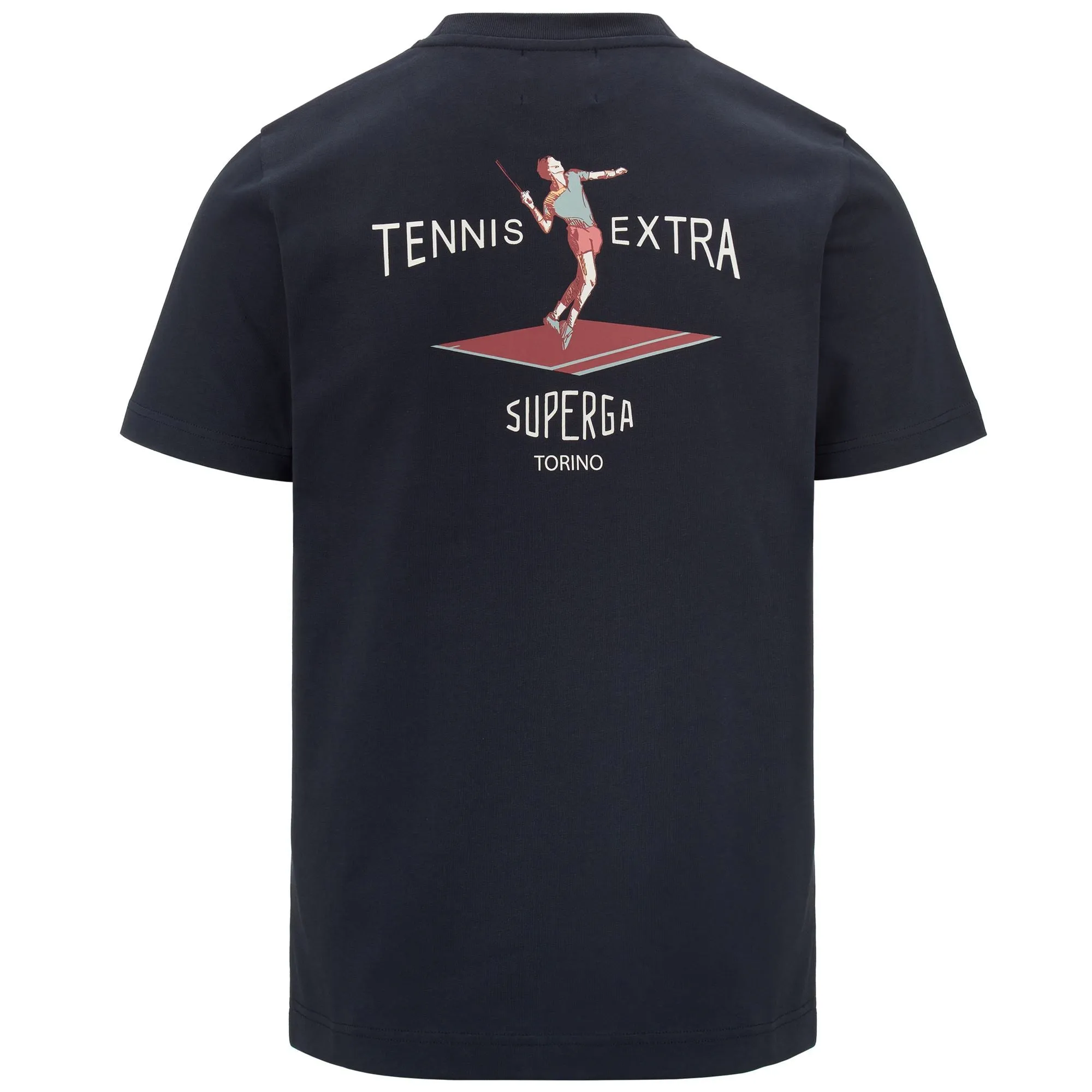 T-SHIRT SUPERGA ARCHIVIO TENNIS PLAYER - T-ShirtsTop - T-Shirt - Unisex - DK NAVY-TENNIS PLAYER