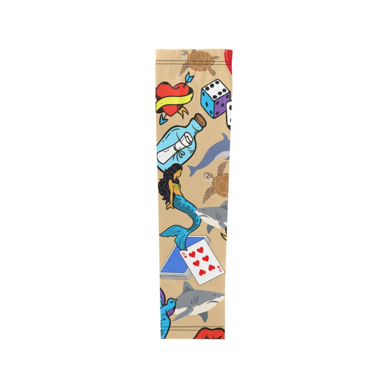 Tatt Art Brown Weather Protection Arm Sleeves (FWS)