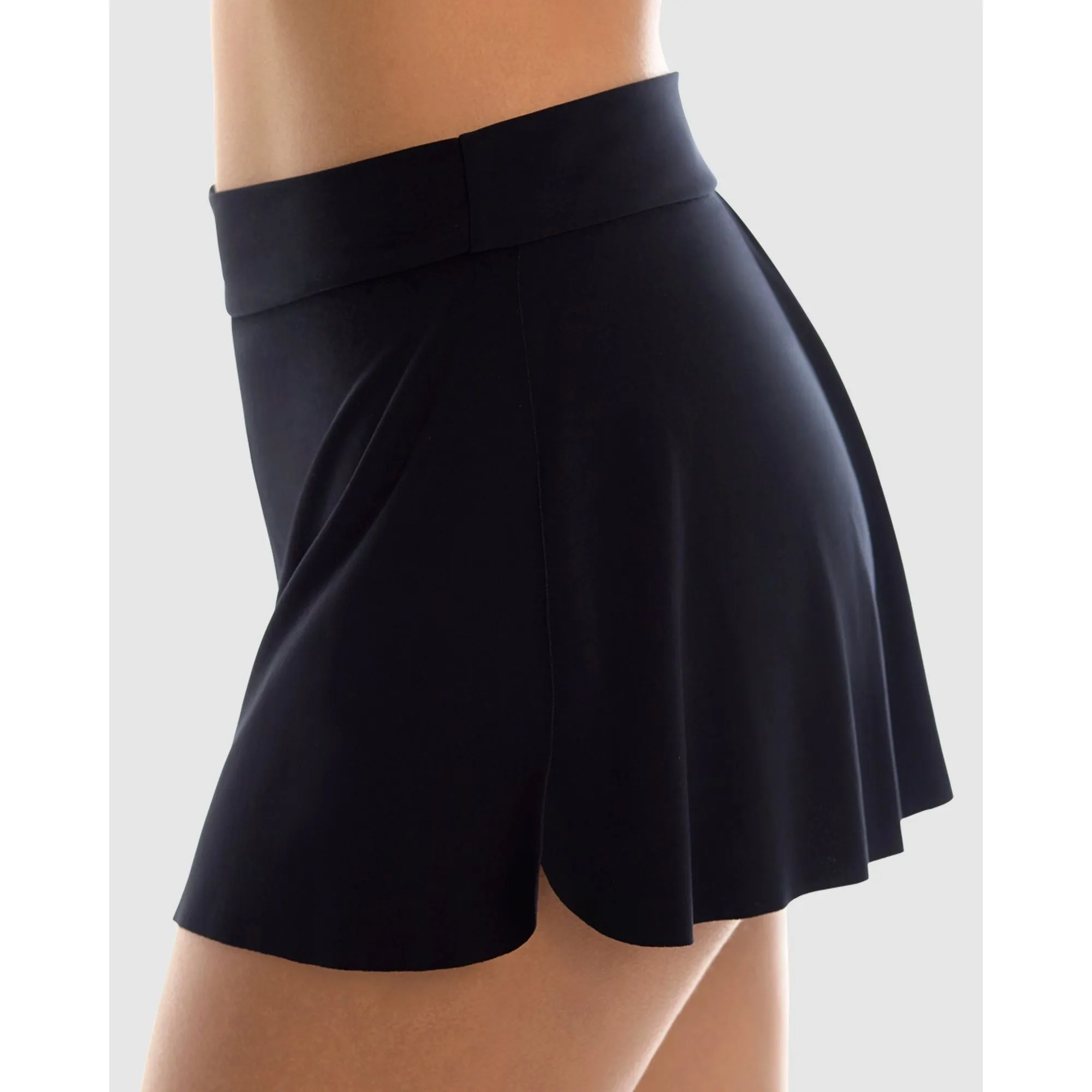 Tennis Style Skirted Tummy Control Bikini Bottom
