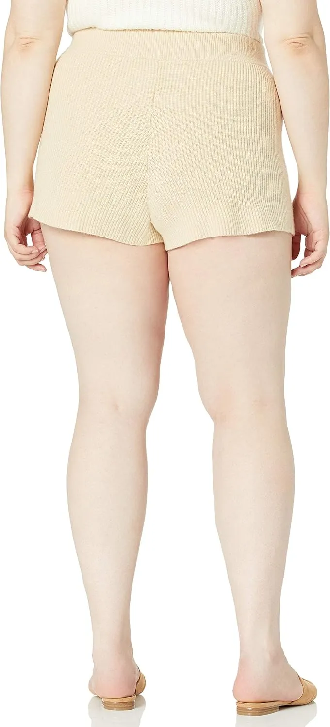The Drop Women's Faith Pull-on Ribbed Sweater Short