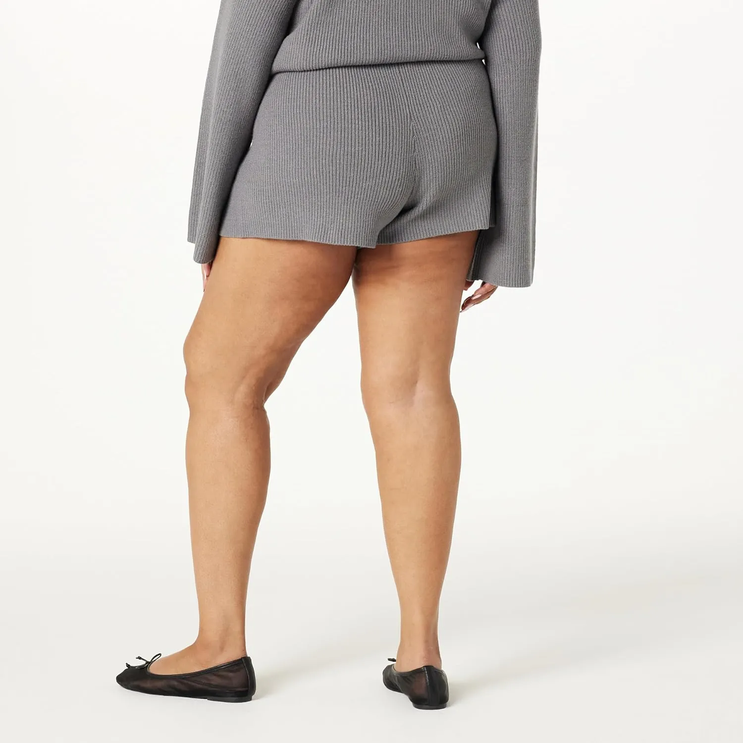 The Drop Women's Faith Pull-on Ribbed Sweater Short