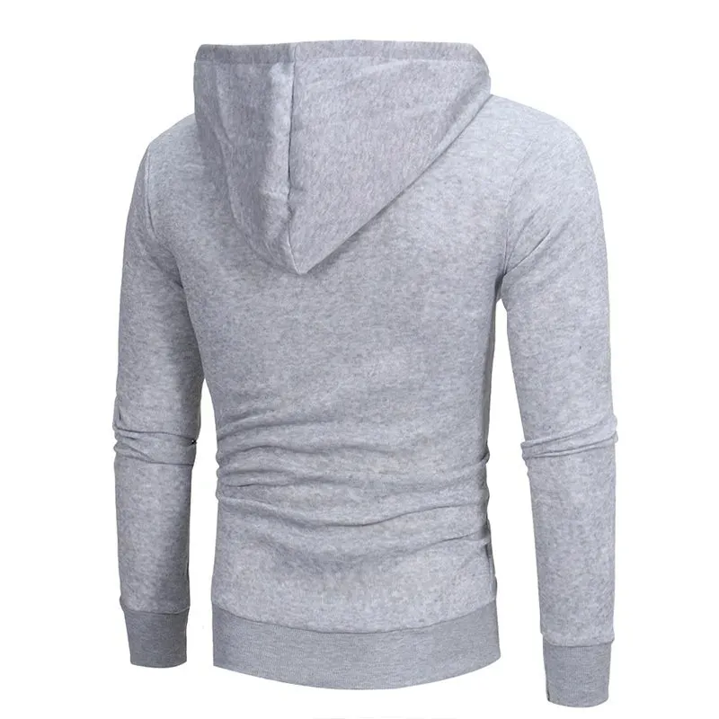 Tracksuit Outfit Set 2pcs Oblique-Zipper Sportswear Hoodie Gym Workout Clothes