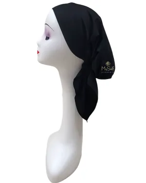 Triple Up BS Black Pre-Tied Swim Bandanna