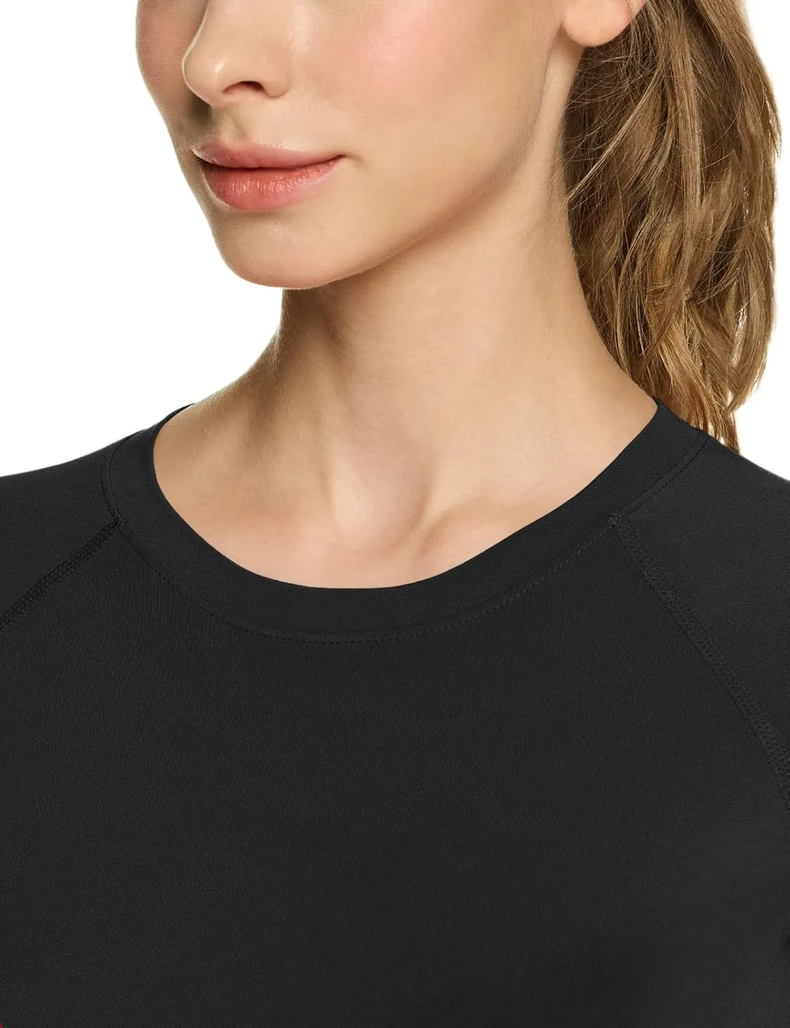 TSLA Women's Sports Compression Shirt, Cool Dry Fit Long Sleeve Workout Tops, Athletic Exercise Gym Yoga Shirts