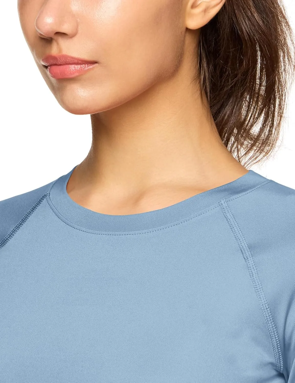 TSLA Women's Sports Compression Shirt, Cool Dry Fit Long Sleeve Workout Tops, Athletic Exercise Gym Yoga Shirts